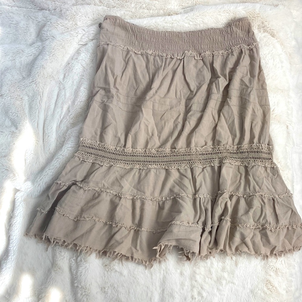 Tan Boho Skirt